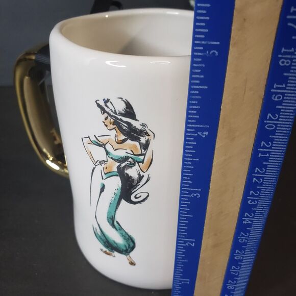 New Rae Dunn Disney Princess Collectible Aladdin Jasmine Double Sided Mug - Picture 4 of 7
